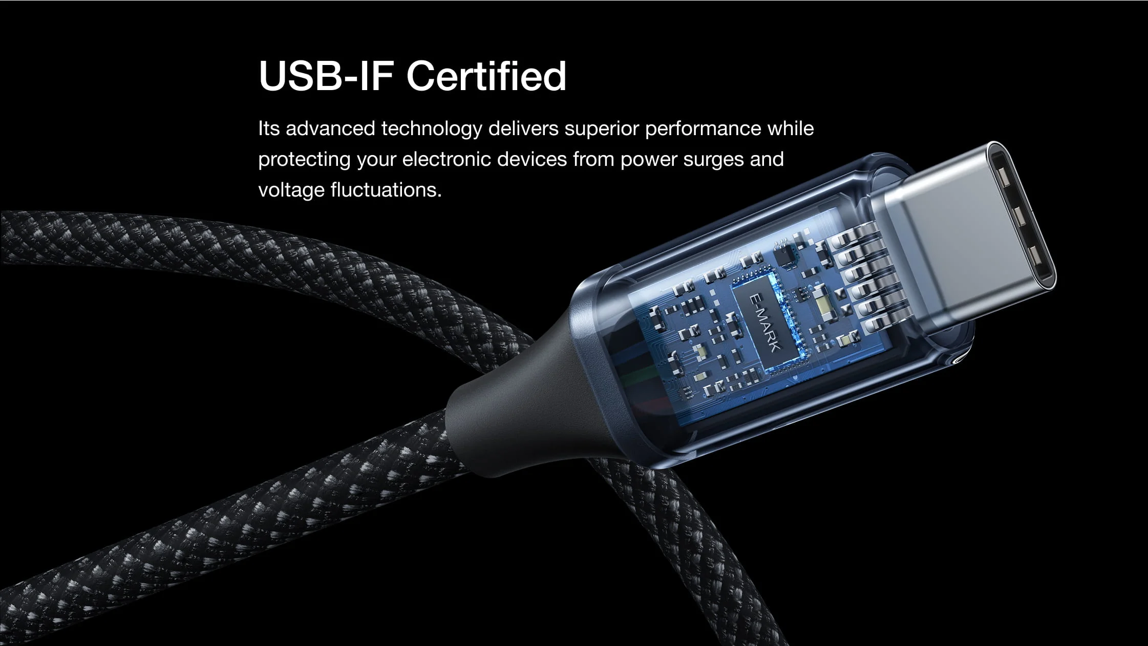 Cáp EcoFlow RAPID Pro USB-C sang USB-C (240W, Nylon) - Ecoflowvietnam.com