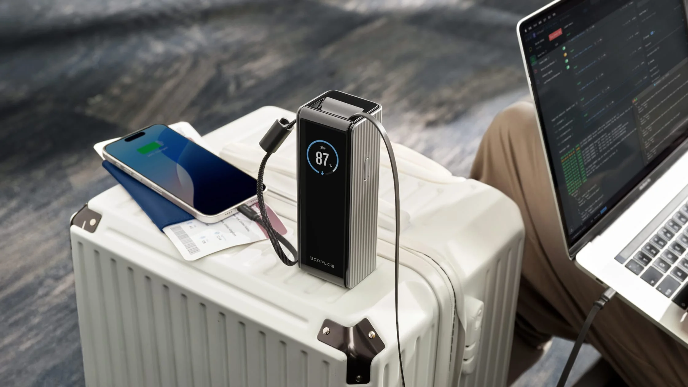Pin dự phòng EcoFlow RAPID Powerbank (25.000mAh, 170W, Cáp Built-In 100W) - Ecoflowvietnam.com