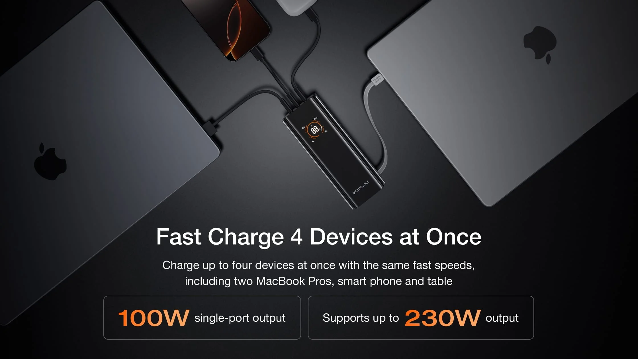 Pin dự phòng EcoFlow RAPID Pro Power Bank (20.000mAh, 230W, Cáp Built-In 100W) - Ecoflowvietnam.com