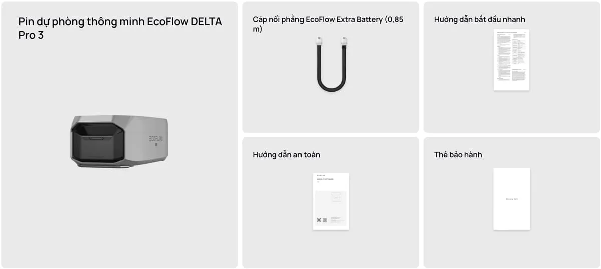 Pin phụ mở rộng EcoFlow DELTA Pro 3 Smart Extra Battery | 4096Wh - Ecoflowvietnam.com
