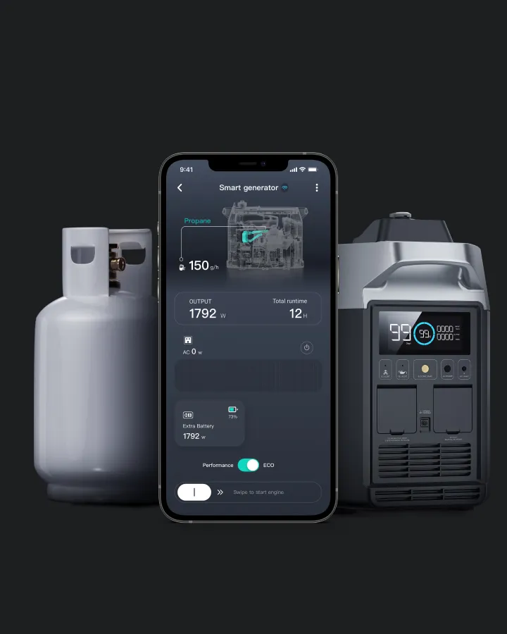 Máy phát điện thông minh EcoFlow Smart Generator (Dual Fuel) (Nhiên liệu kép) - EcoFlow Việt Nam