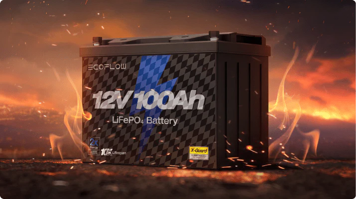 Pin EcoFlow Lithium 12V 100Ah Deep Cycle LiFePO4 Battery - EcoFlow Việt Nam