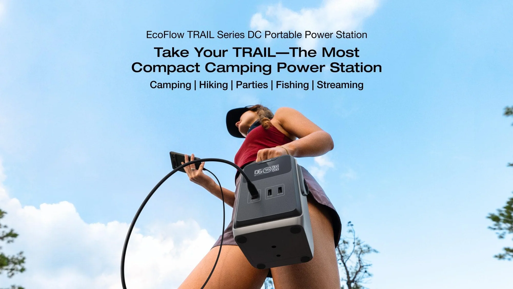 Trạm sạc di động EcoFlow Trail 200 DC Portable Power Station | 192Wh, 220W - Ecoflow Việt Nam