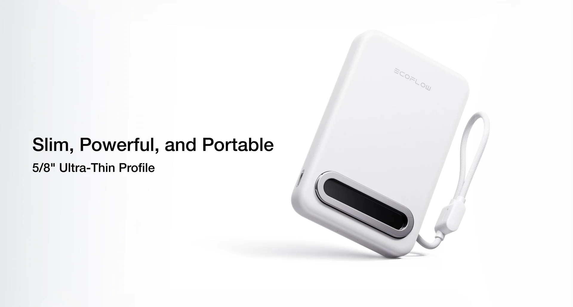 Pin dự phòng EcoFlow RAPID Mag Qi2.2 Magnetic Power Bank (10,000mAh, 25W, Built-in USB-C Cable) - Ecoflow Việt Nam