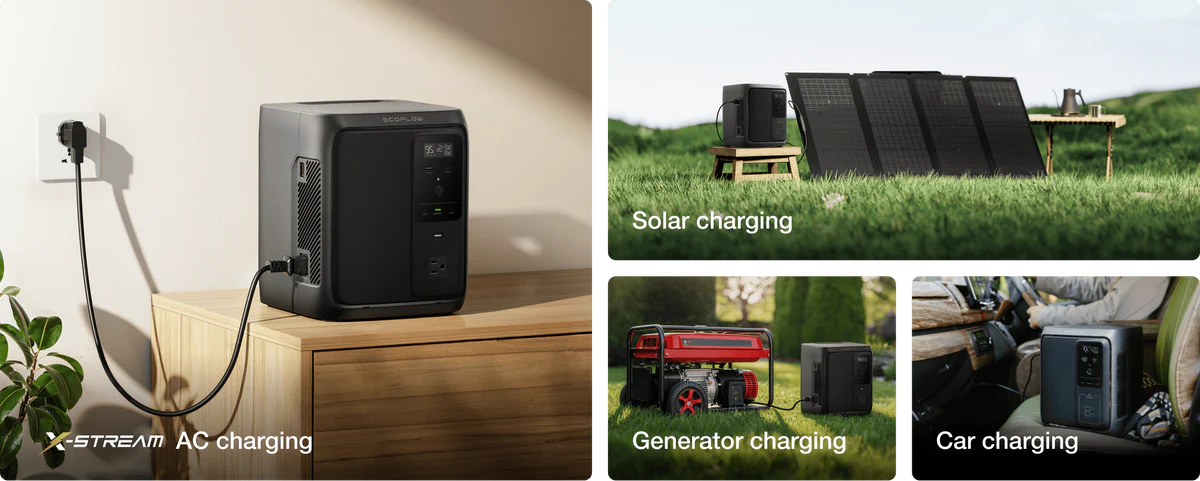 Trạm sạc dự phòng EcoFlow DELTA 3 Air 1000 (10ms UPS) Portable Power Station | 960Wh 500W - Ecoflow Việt Nam